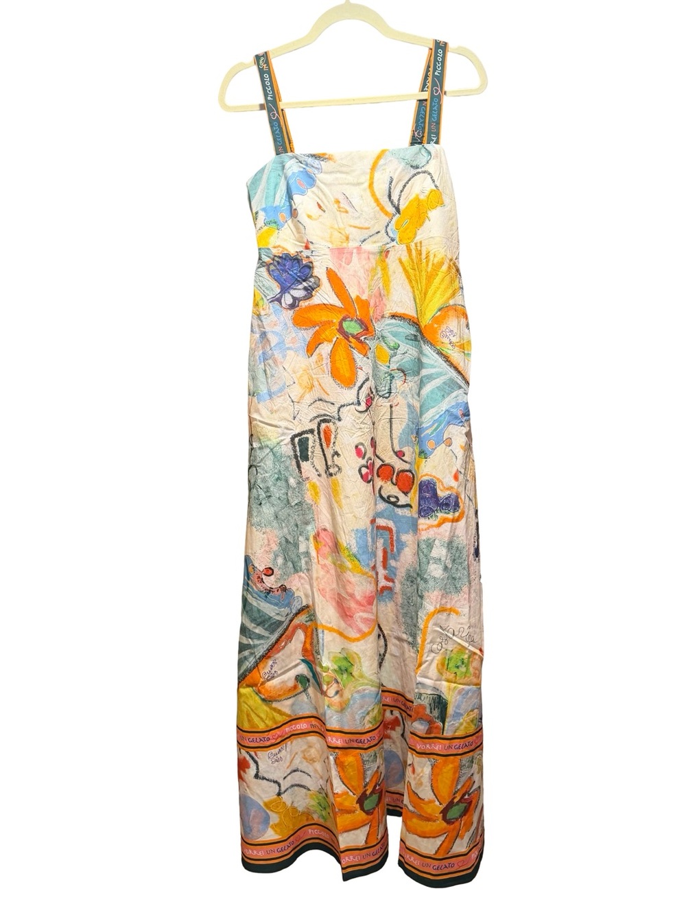 Caroline Constas Linen Euro Summer Maxi Sundress NWT - Picture 2 of 12